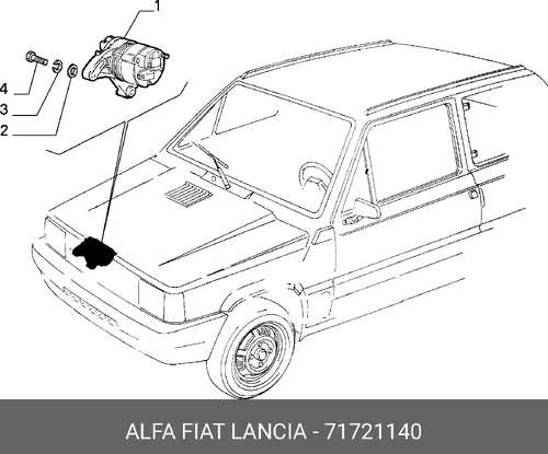 Генератор LANCIA 71721140
