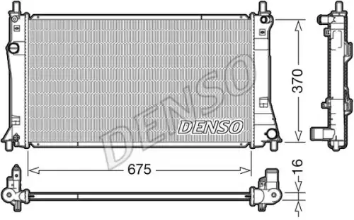 Радиатор системы охлаждения двигателя DENSO DRM44035