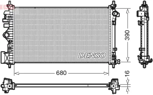Радиатор системы охлаждения двигателя DENSO DRM20111