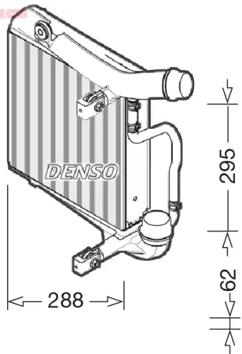 Интеркулер DENSO DIT28025