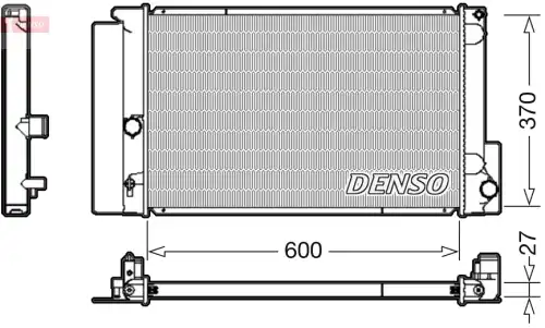 Радиатор системы охлаждения двигателя DENSO DRM50087
