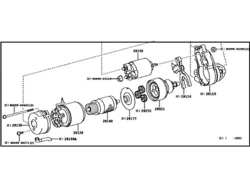 Стартер TOYOTA / LEXUS 28100-38060