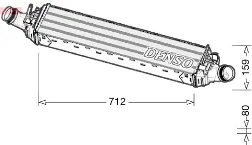 Интеркулер DENSO DIT02038
