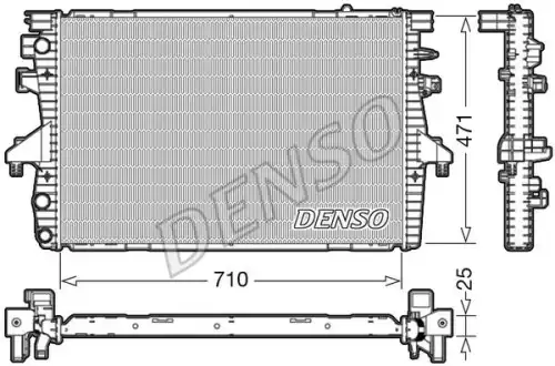 Радиатор системы охлаждения двигателя DENSO DRM32039