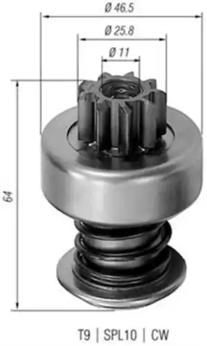Бендикс DODGE 940113020072 MAGNETI MARELLI