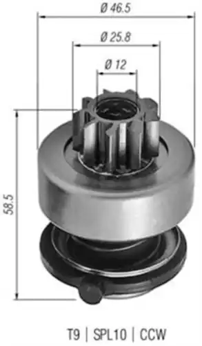 940113020255 БЕНДИКС СТАРТЕРА MAGNETI MARELLI