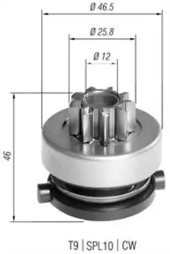 940113020389#STARTER DRIVE! \RENAULT MAGNETI MARELLI