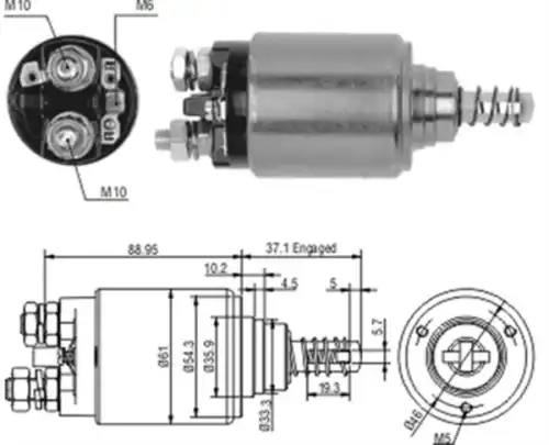  РЕЛЕ ВТЯГИВАЮЩЕЕ 940113050186 MAGNETI MARELLI