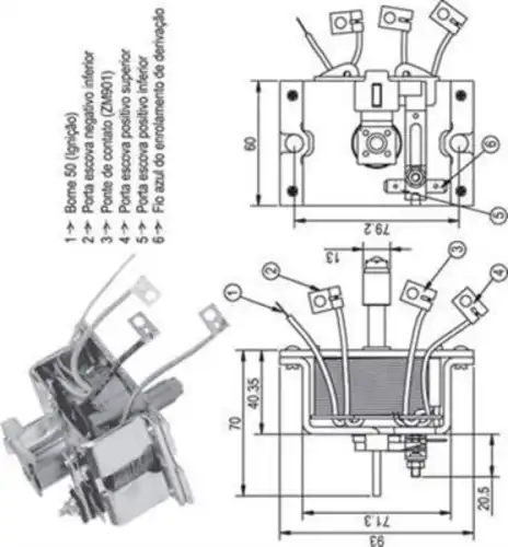 940113050337 Реле втягивающее MAGNETI MARELLI
