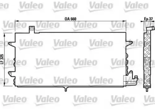 Радиатор кондиционера (конденсатор) VALEO 817019