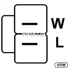  Регулятор генератора + щеткодержатель RH5433A UTM