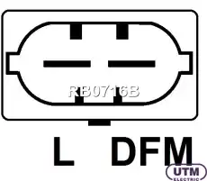 РЕГУЛЯТОР ГЕНЕРАТОРА RB0716B UTM