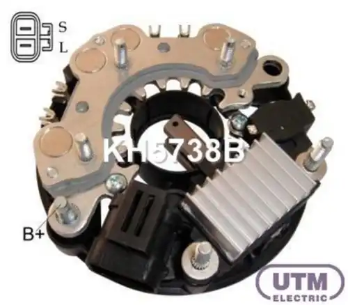 РЕГУЛЯТОР+ДИОДНЫЙ МОСТ ГЕНЕРАТОРА KH5738B UTM