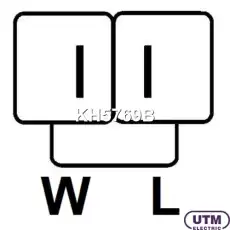 Регулятор+диодный мост генератора KH5769B UTM
