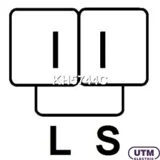 Регулятор+диодный мост генератора KH5744C UTM