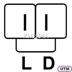 Регулятор+диодный мост генератора KH3104A UTM