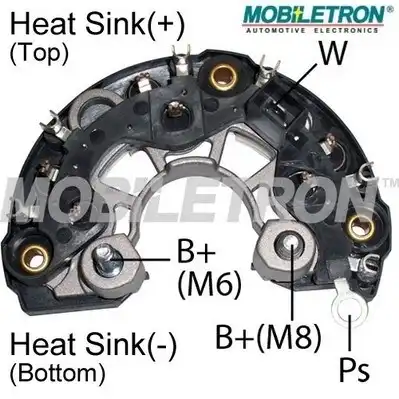Диодный мост генератора RB161H MOBILETRON