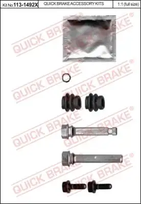113-1492X ремкомплект направляющих суппорта QUICK BRAKE