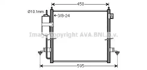 Радиатор кондиционера (конденсатор) AVA MT5239D