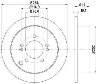 Тормозной диск PAGID 8DD355111-421