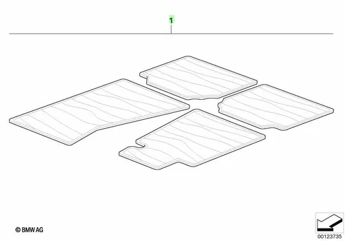 Коврики в салон BMW 51 47 0 143 251