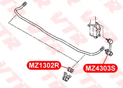 Тяга стабилизатора VTR MZ4303S
