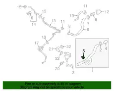  VAG,Кронштейн шланга 3C0 121 093 D