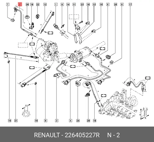Датчик температуры автомобильный RENAULT 226405227R