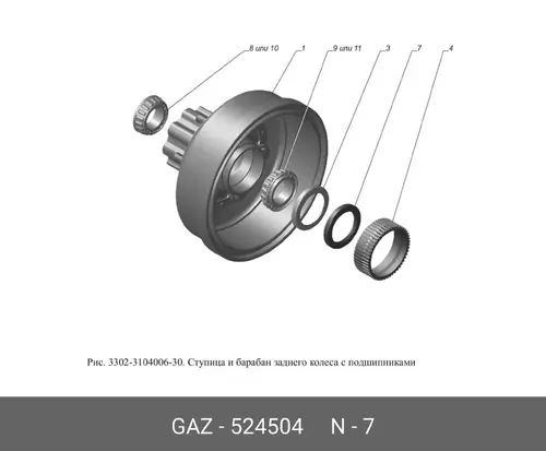 сальник ступицы!\ GAZ 3302 524504