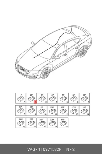Предохранитель 1T0971582F VAG