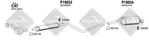 Резонатор задний 9033 FENNO