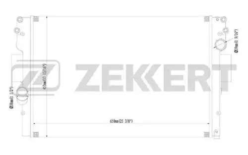 Радиатор системы охлаждения двигателя ZEKKERT MK-1208