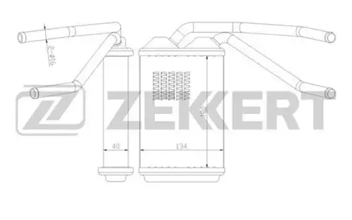 Радиатор печки ZEKKERT MK-5030