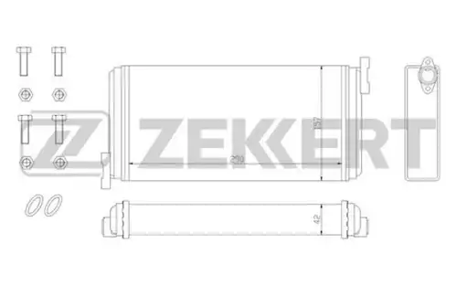 Радиатор печки ZEKKERT MK-5000
