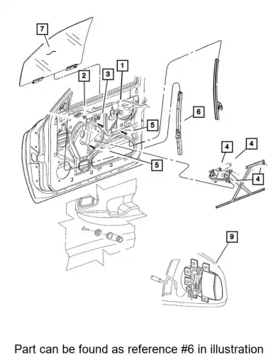 Стеклоподъемник  CHRYSLER 55256371AB
