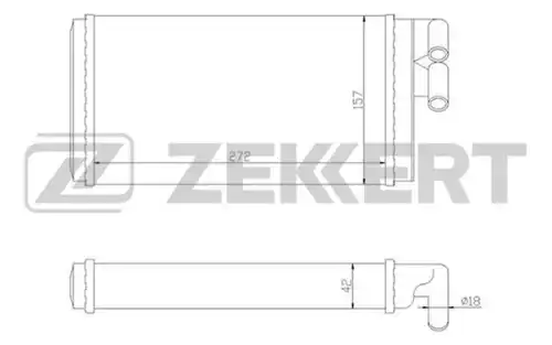 Радиатор печки ZEKKERT MK-5010