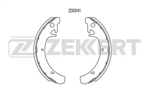 Тормозные колодки дисковые ZEKKERT BK-4261