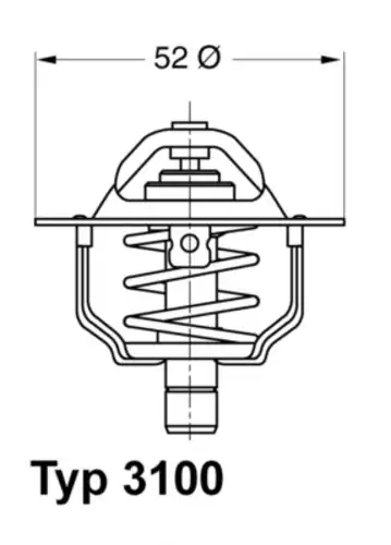 Термостат системы охлаждения WAHLER 3100.92D