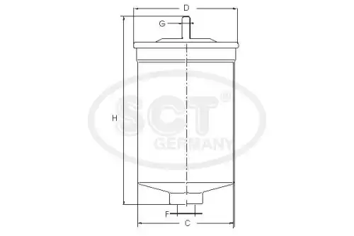 Топливный фильтр SCT ST 6160