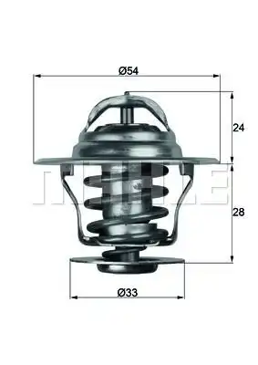 Термостат системы охлаждения BEHR TI 24 95