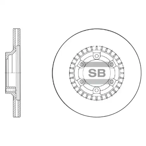 Тормозной диск SANGSIN SD1059