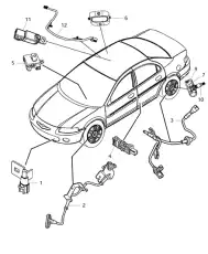 Датчик ABS CHRYSLER 5085822AB