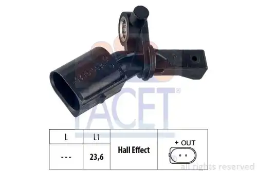 Датчик ABS FACET 21.0012