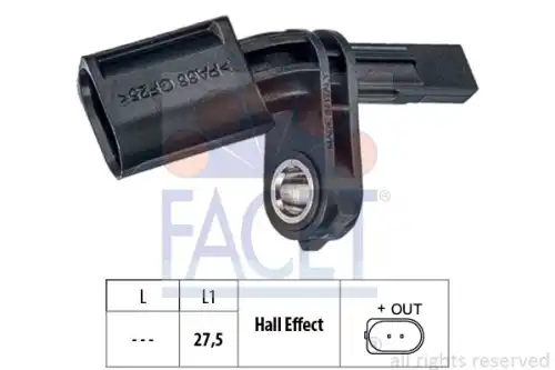 Датчик ABS FACET 21.0006