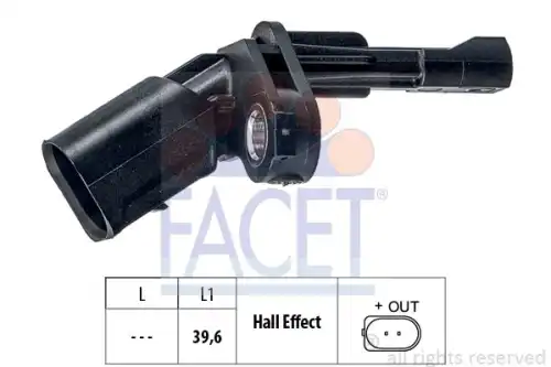 Датчик ABS FACET 21.0009