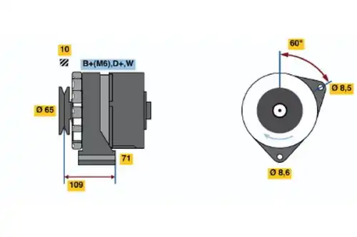 Генератор BOSCH 0 986 036 490