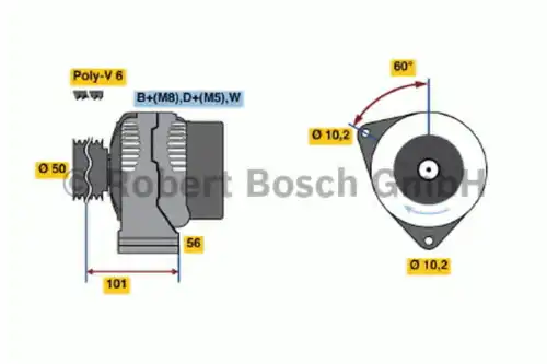 Генератор BOSCH 0 986 036 810