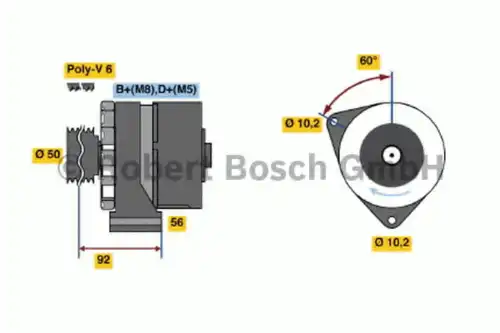Генератор BOSCH 0 986 036 390