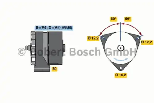 Генератор BOSCH 0 986 034 270