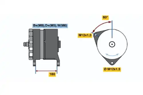 Генератор BOSCH 0 986 033 520